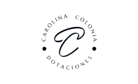 Logo a blanco y negro de Carolina Colonia Dotaciones